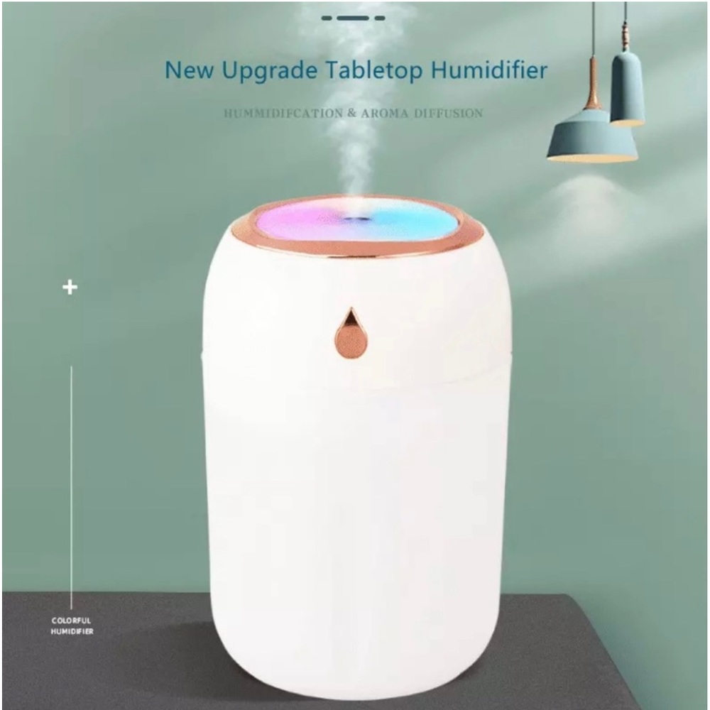 New Water Drop Colourful Light Pore Minimalist Silent Facial USB Humidifer - Picture 14 of 17